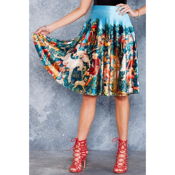 Blackmilk Skirts Blackmilk Unicorn Hunt Velvet Midi Skirt History
